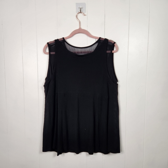 Blue Sky Bamboo Sleeveless Tank Top Shell Womens Size 1X Capsule Neutral Basic - Picture 2 of 6